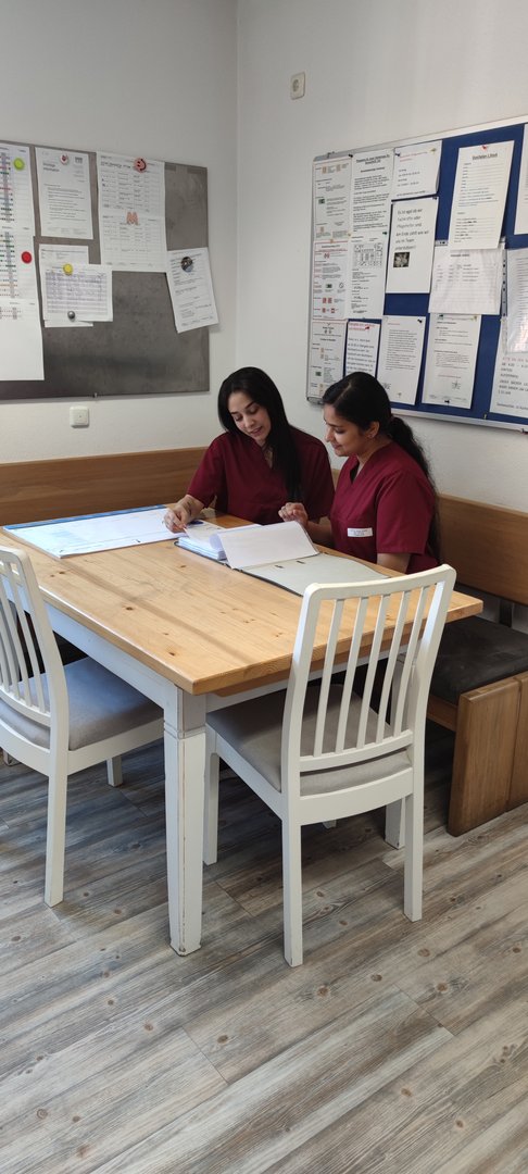 Team bei der Besprechung